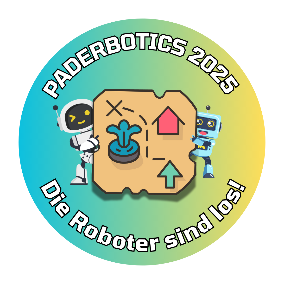 Logo Paderbotics 2025 - Die Roboter sind los