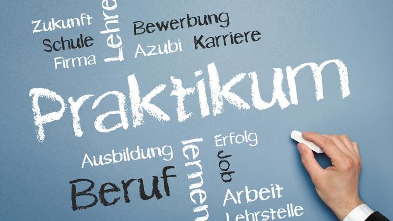 Tafel mit verschiedenen Begriffen zum Thema Berufsorientierung